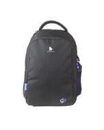 GB Laptop Plain Black Backpack
